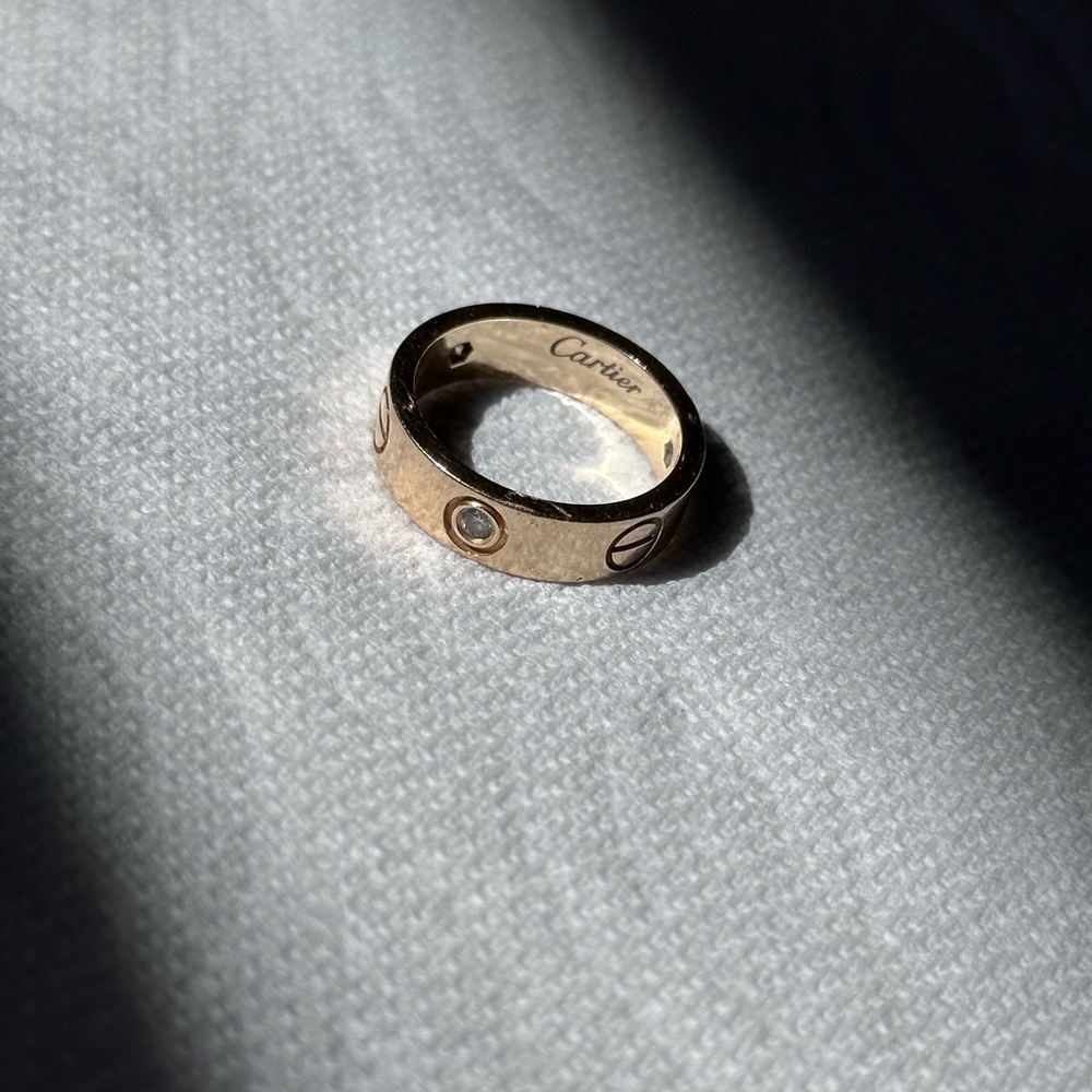 ❌SOLD❌ Cartier Gold Band with Diamond Detail